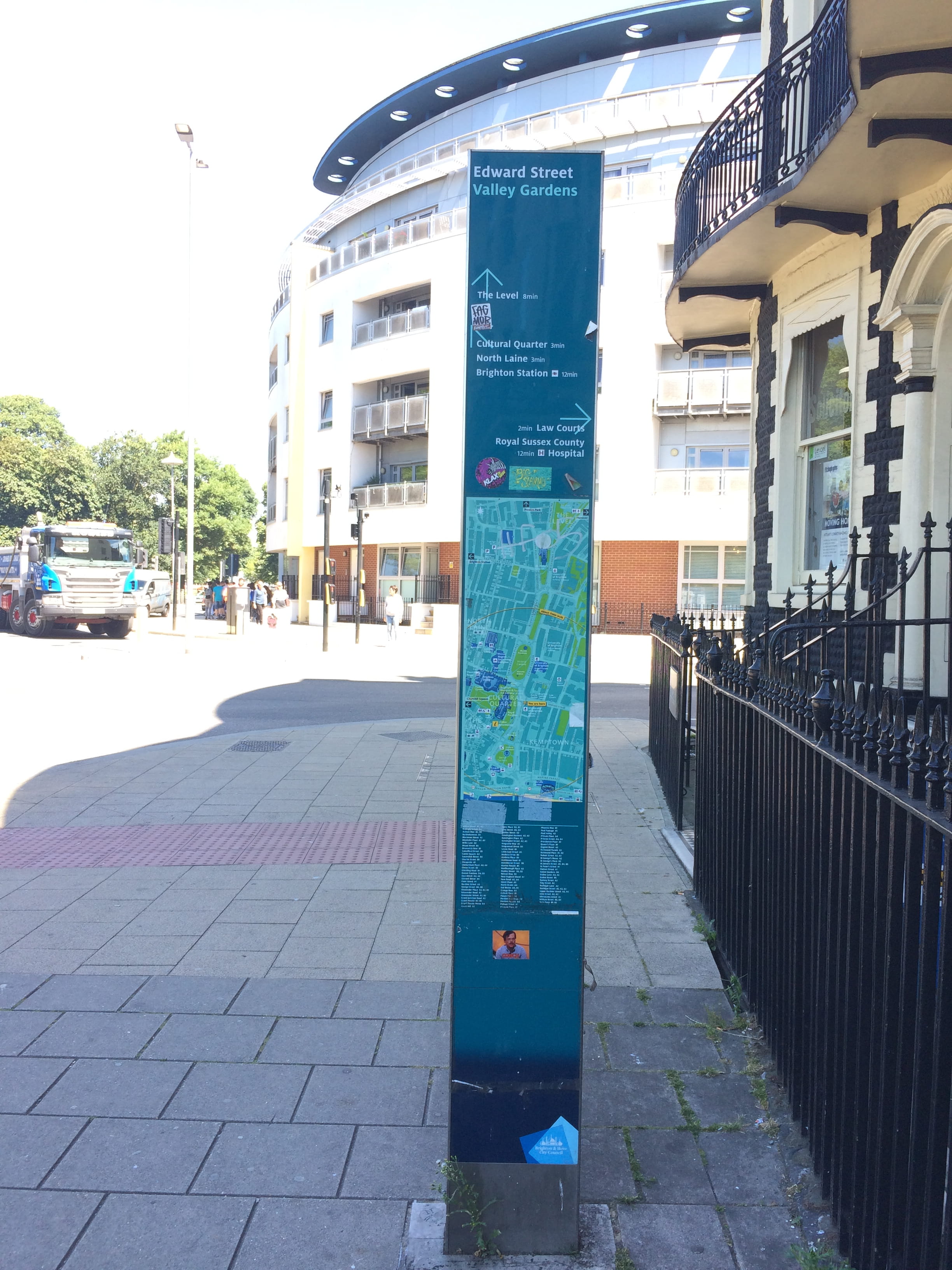 Brighton and Hove city wayfinding, photograph 1
