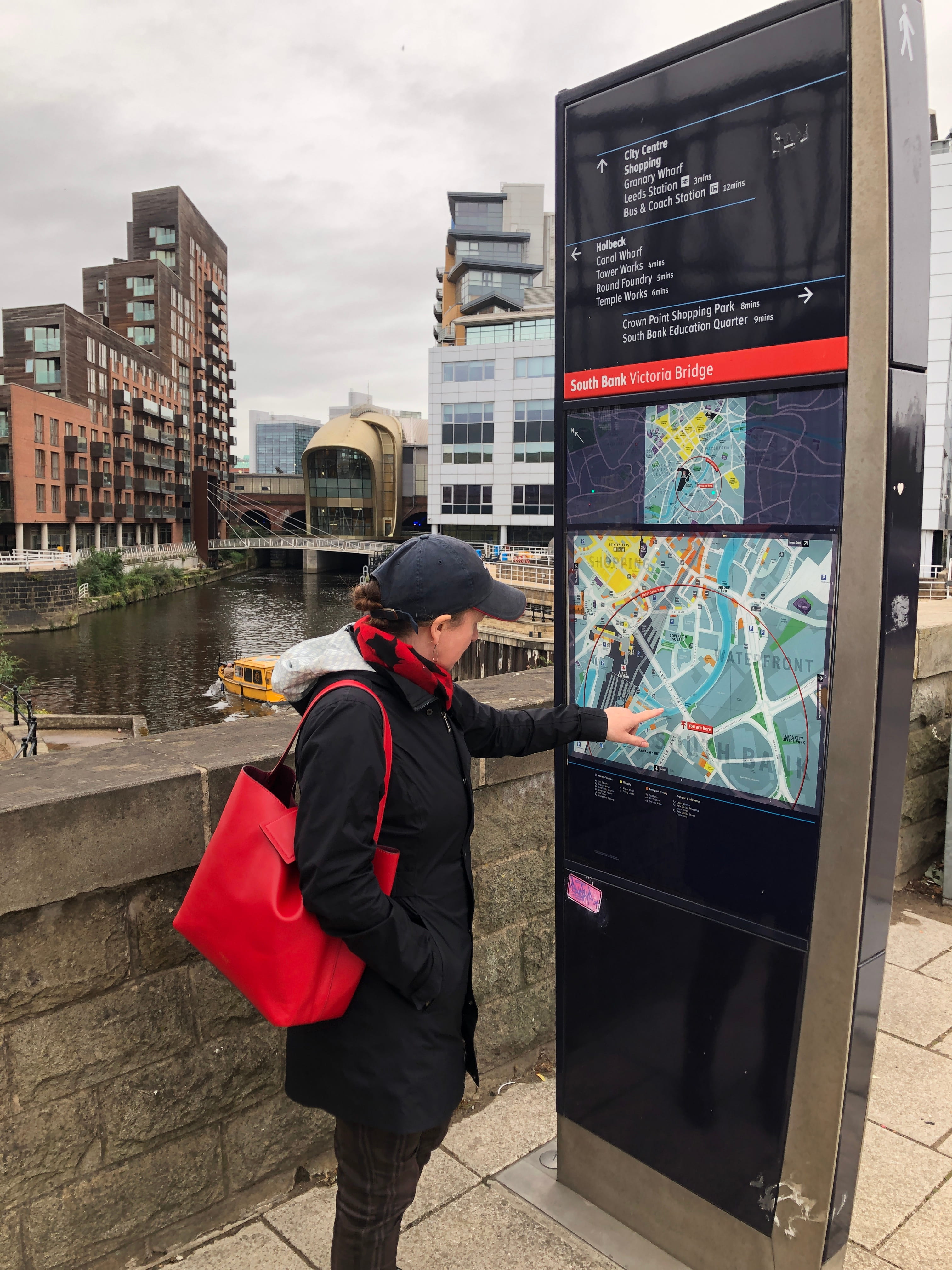 Leeds city-centre wayfinding, photograph 1