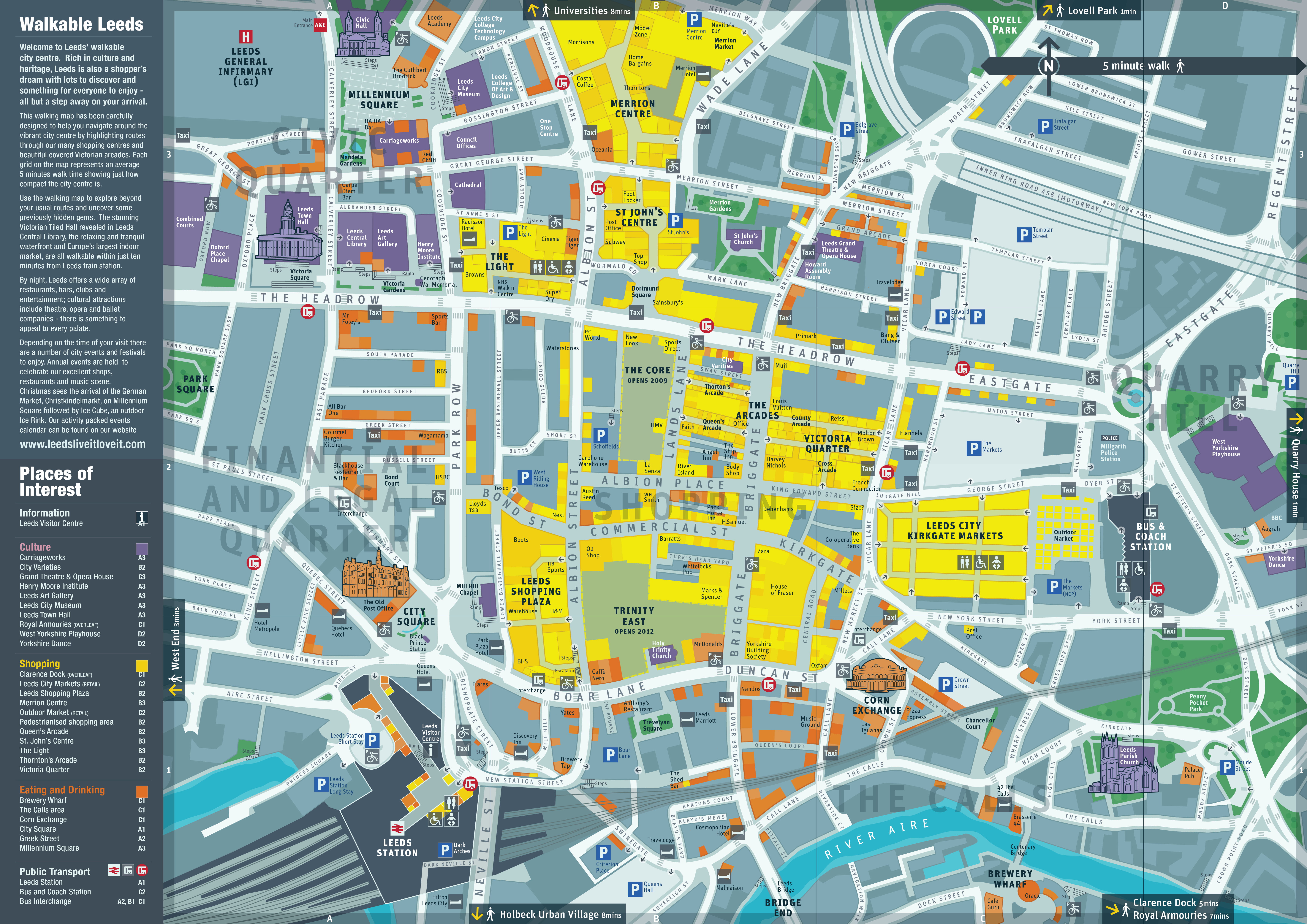 Leeds city-centre wayfinding, photograph 4